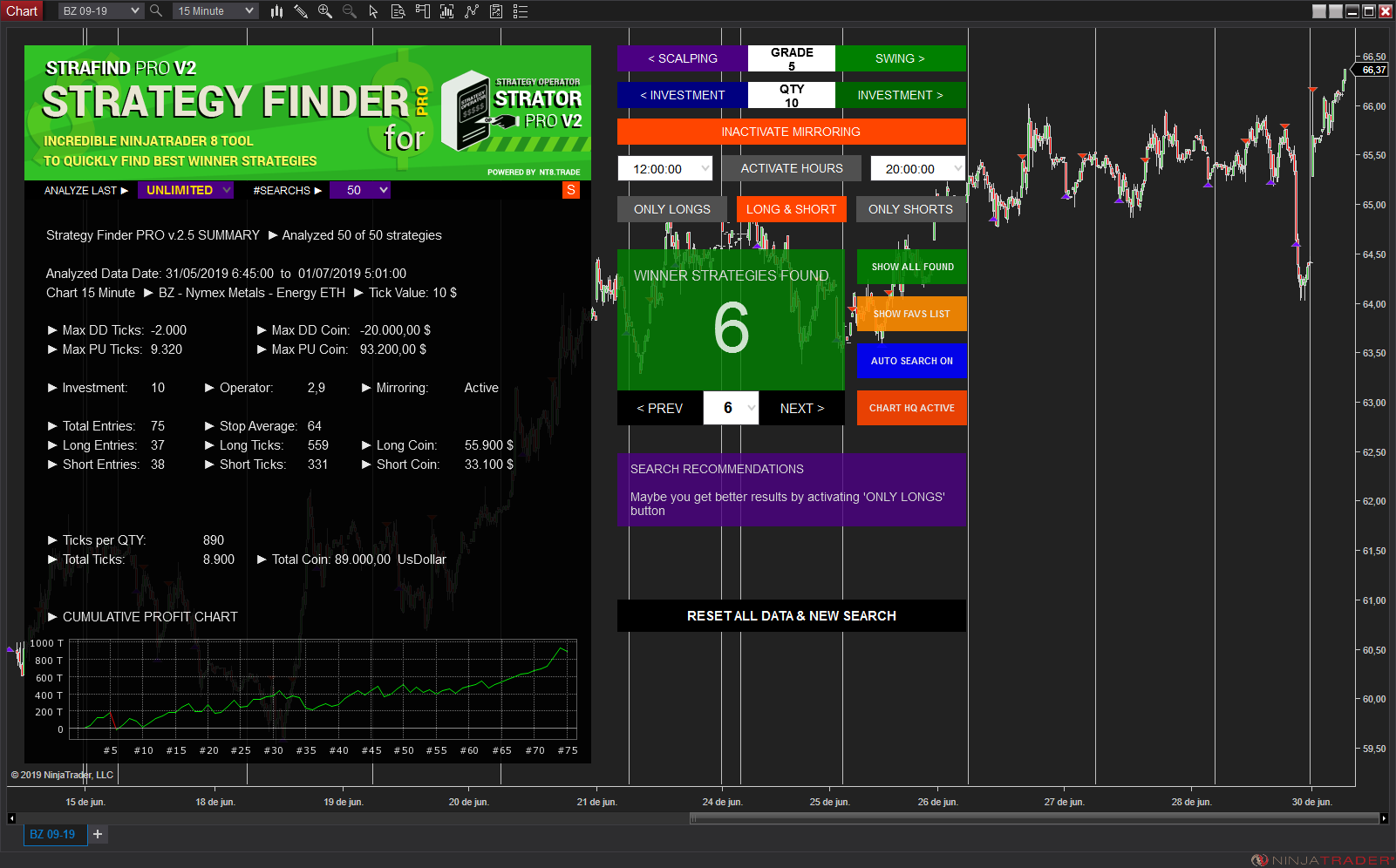 Actualización del analizador de mercados: Strategy Finder PRO v2.5